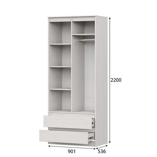 Двухстворчатый шкаф «Бриз 1»